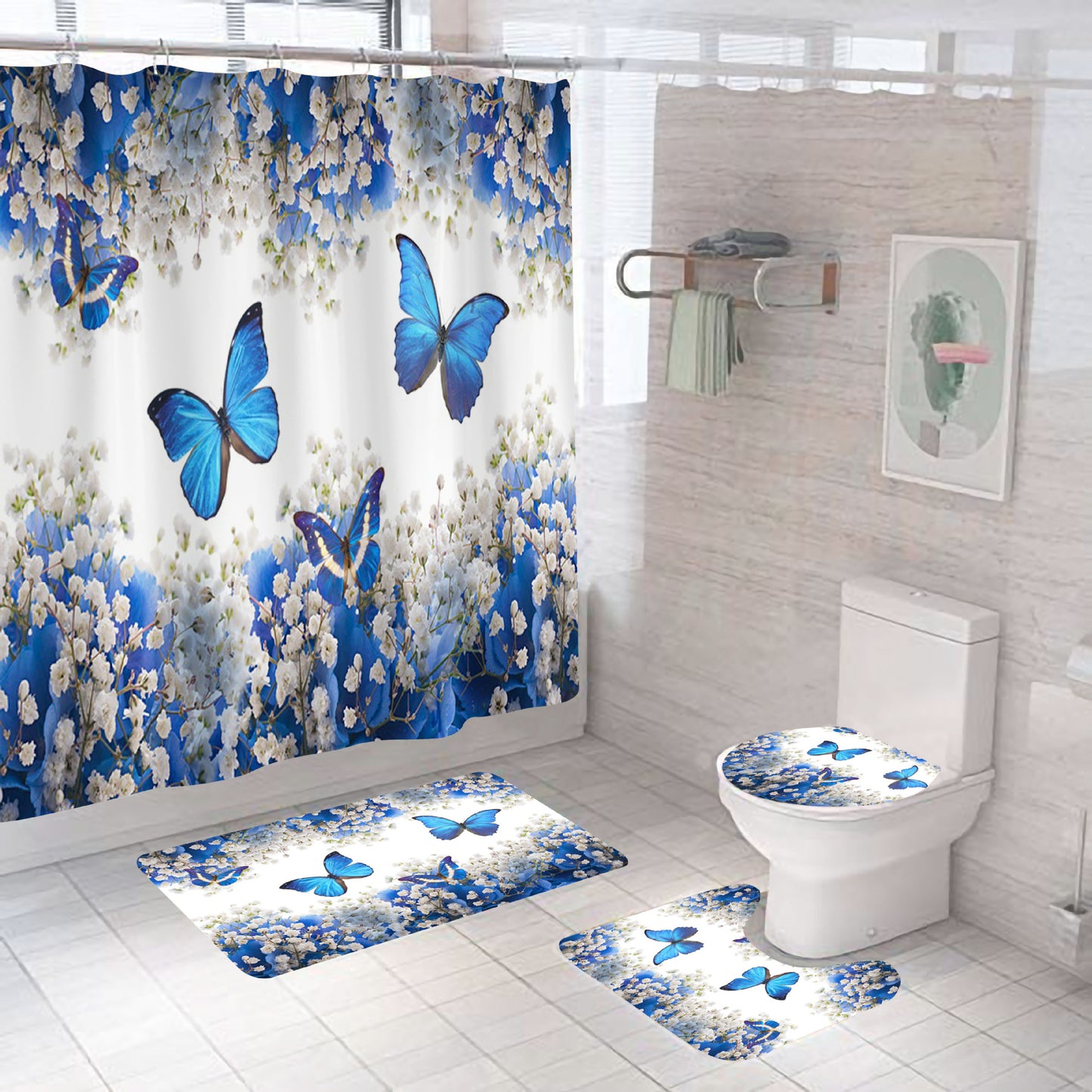 Polyester Bathroom Curtain