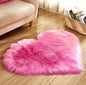 Plush Heart Shaped Carpet