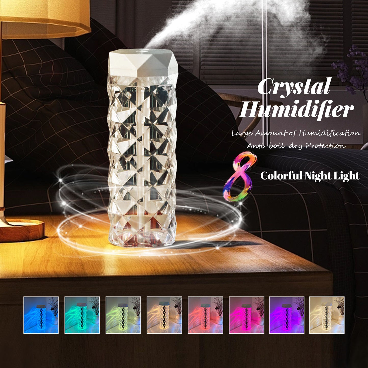 Crystal Lamp Air Humidifier