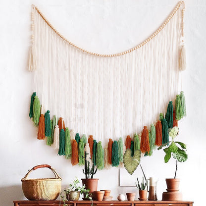 Hand-woven Rural Forest Curtain