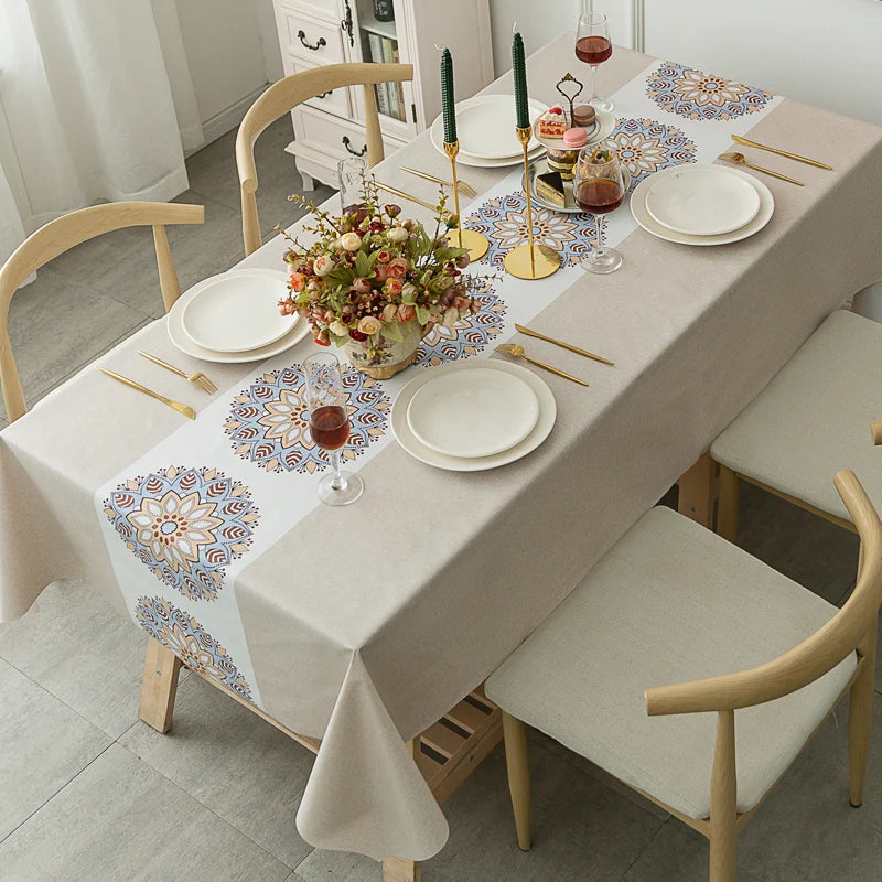 غطاء طاولة من سلسلة ماندالا