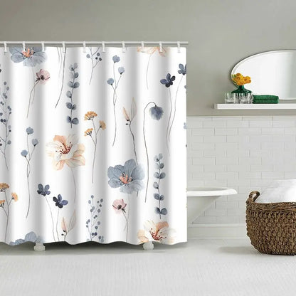 Flowers And Plants Shower Curtain