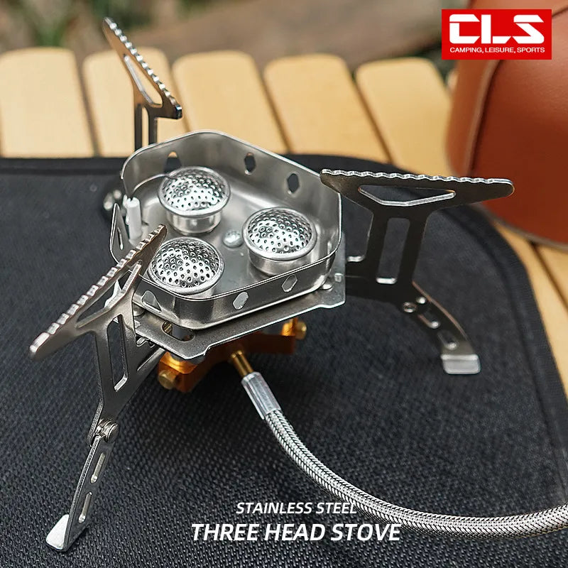 Portable Three Head Stove