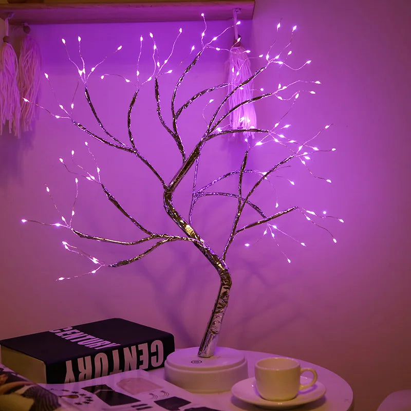 اضاءة ليلية على شكل شجرة