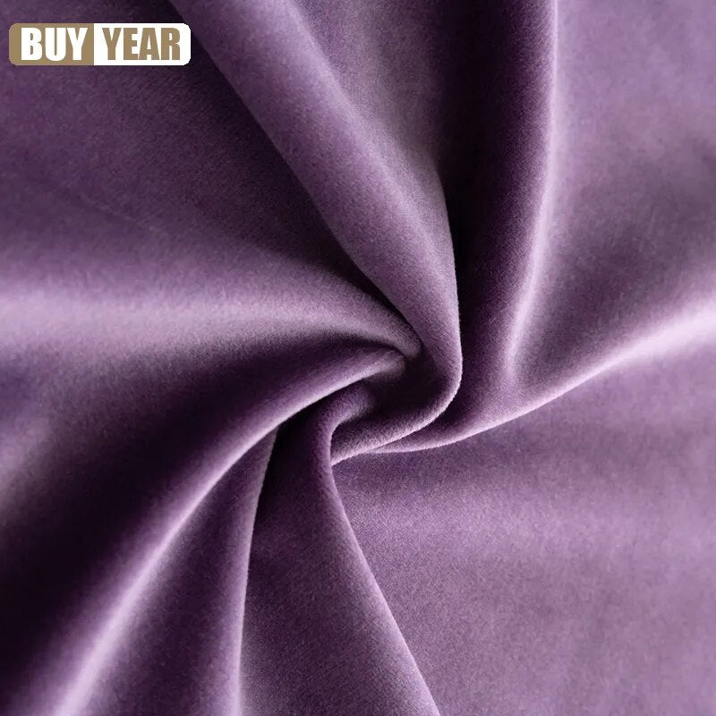European Style Purple Curtain