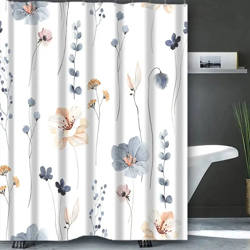 Flowers And Plants Shower Curtain