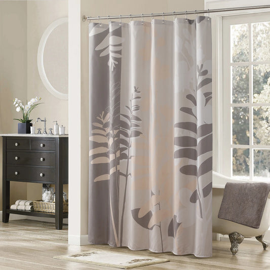 Olivia Grey Shower Curtain