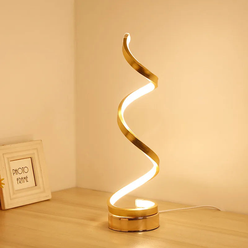 LED Spiral Table Lamp