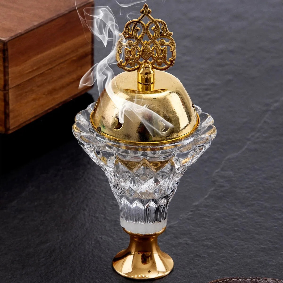 Artificial Crystal Incense Burner